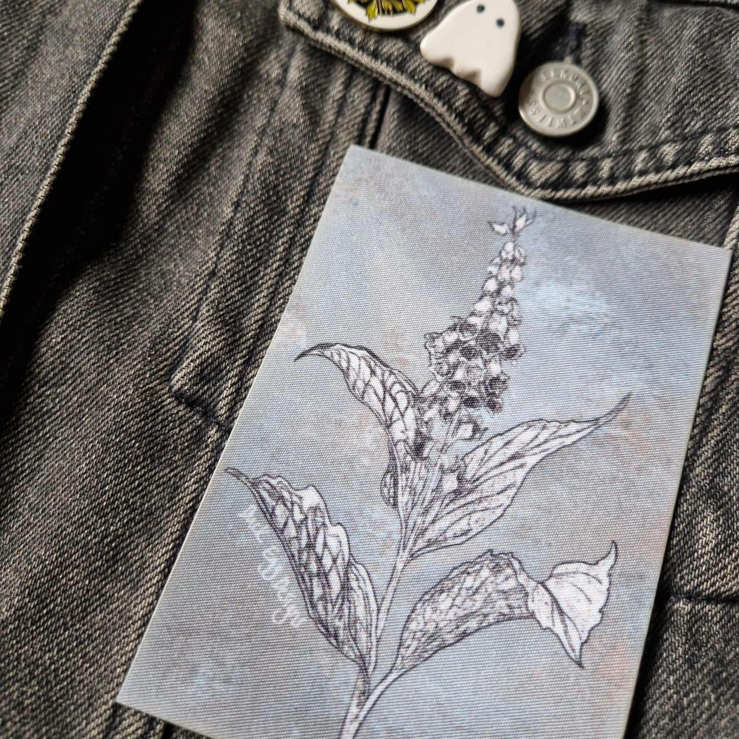 Foxglove Iron On Patch