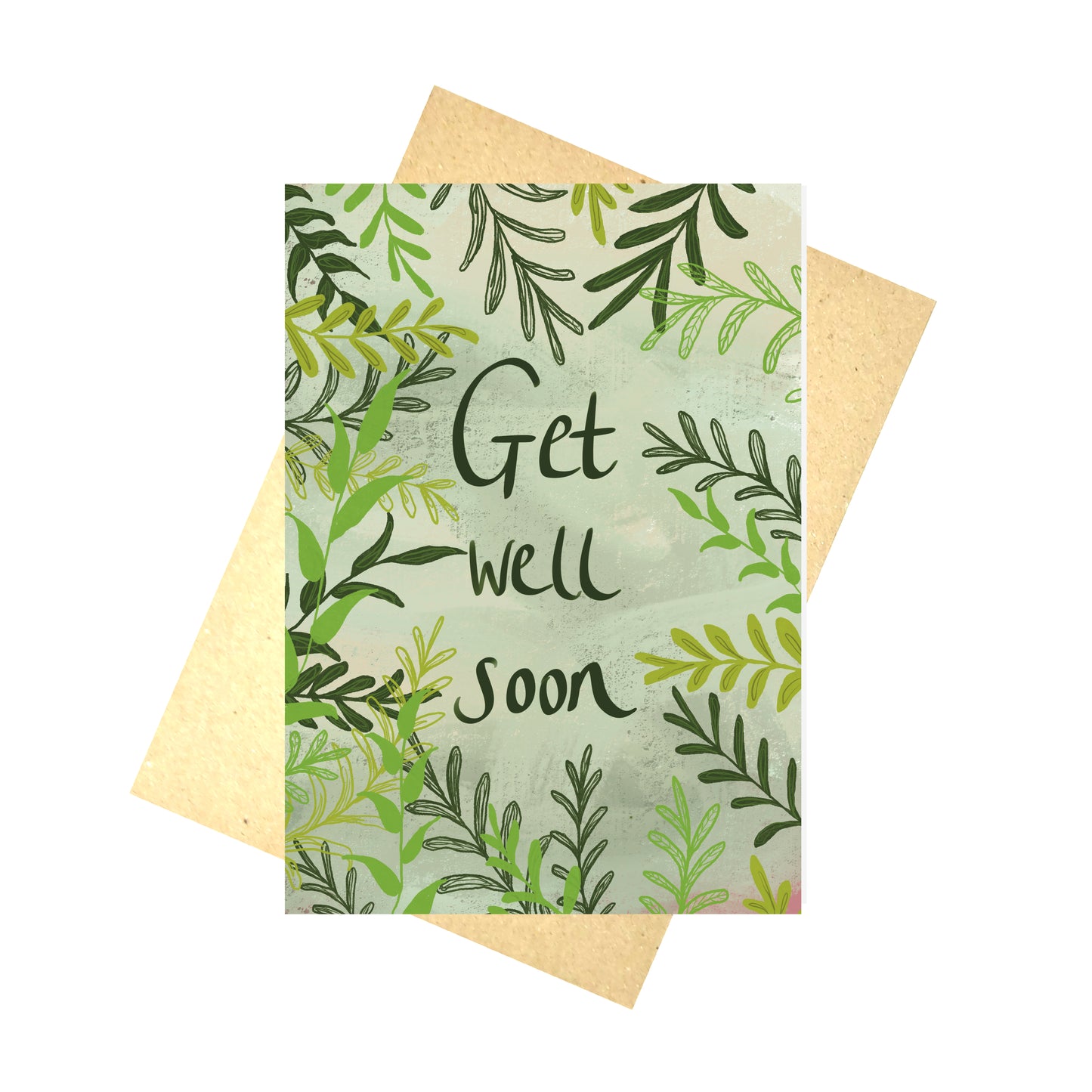 Get Well Soon Leafy Vines Card