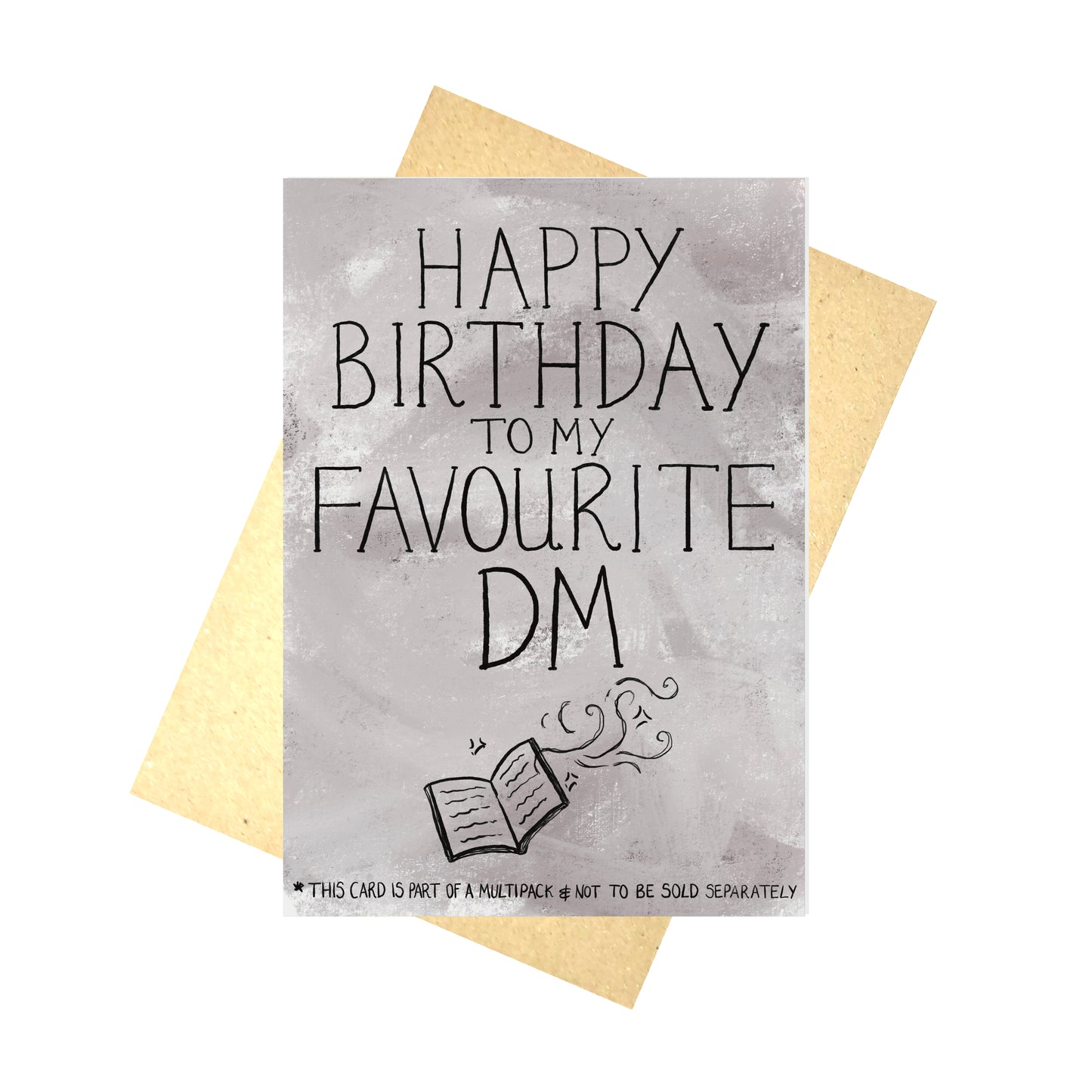 Happy Birthday To My Favourite DM Card Dungeons and Dragons Birthday Card
