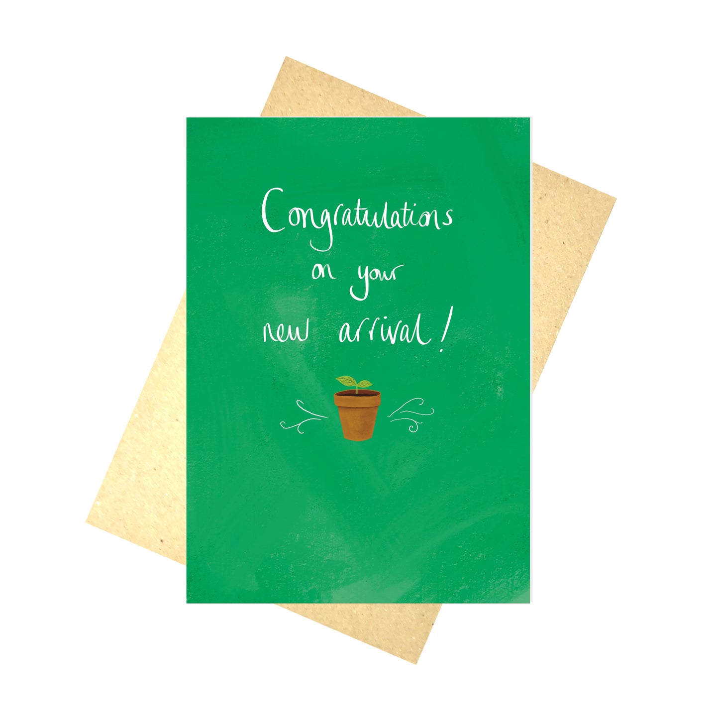 Congratulations On Your New Arrival New Baby Plant Blank Inside Card
