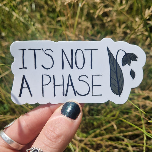 It's Not A Phase Emo Vinyl Waterproof Sticker