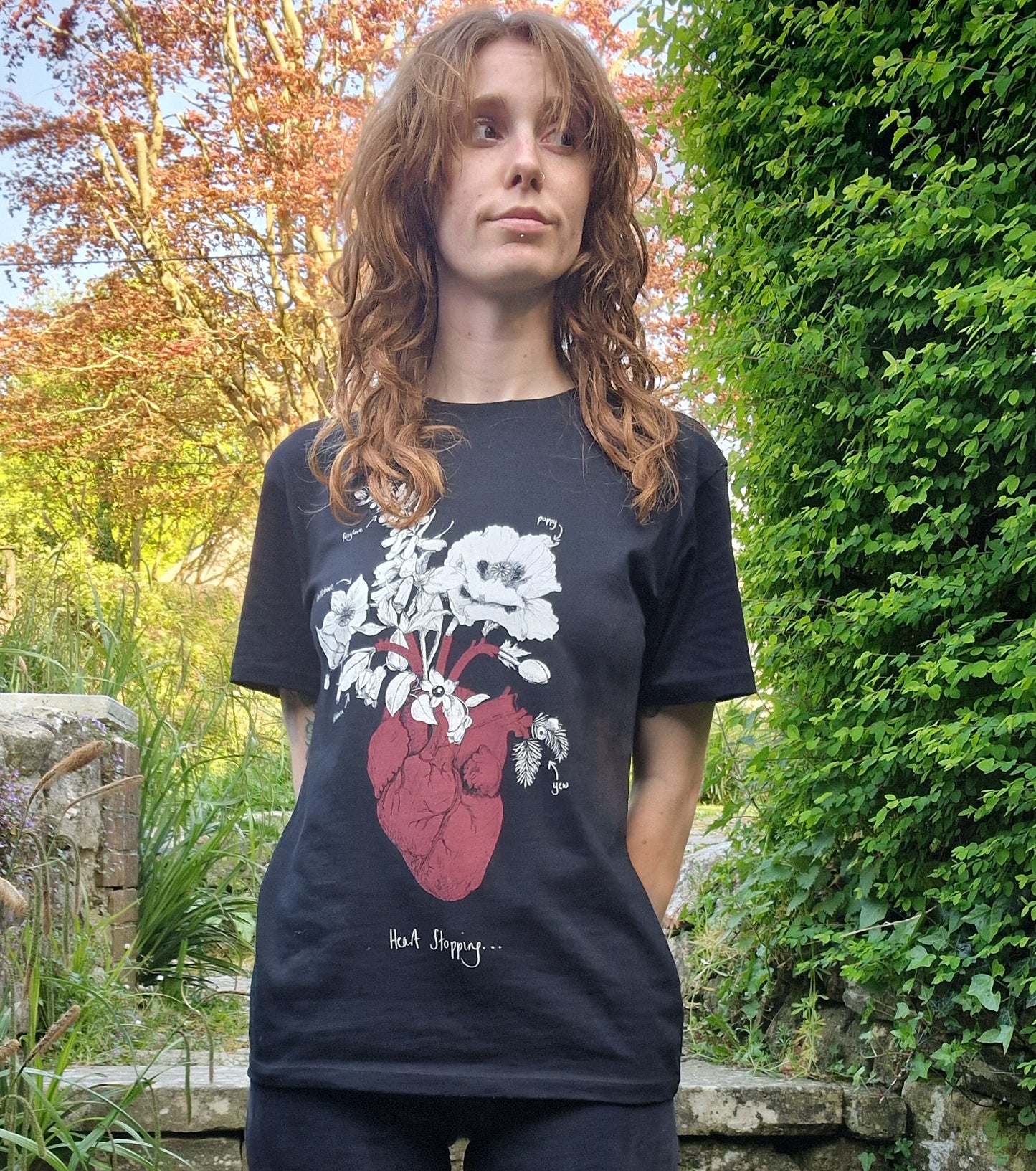 Heartstopping....Anatomical Heart And Poisonous Plants Eco-Friendly T-shirt