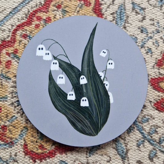 Ghost Lily Of The Valley Coaster