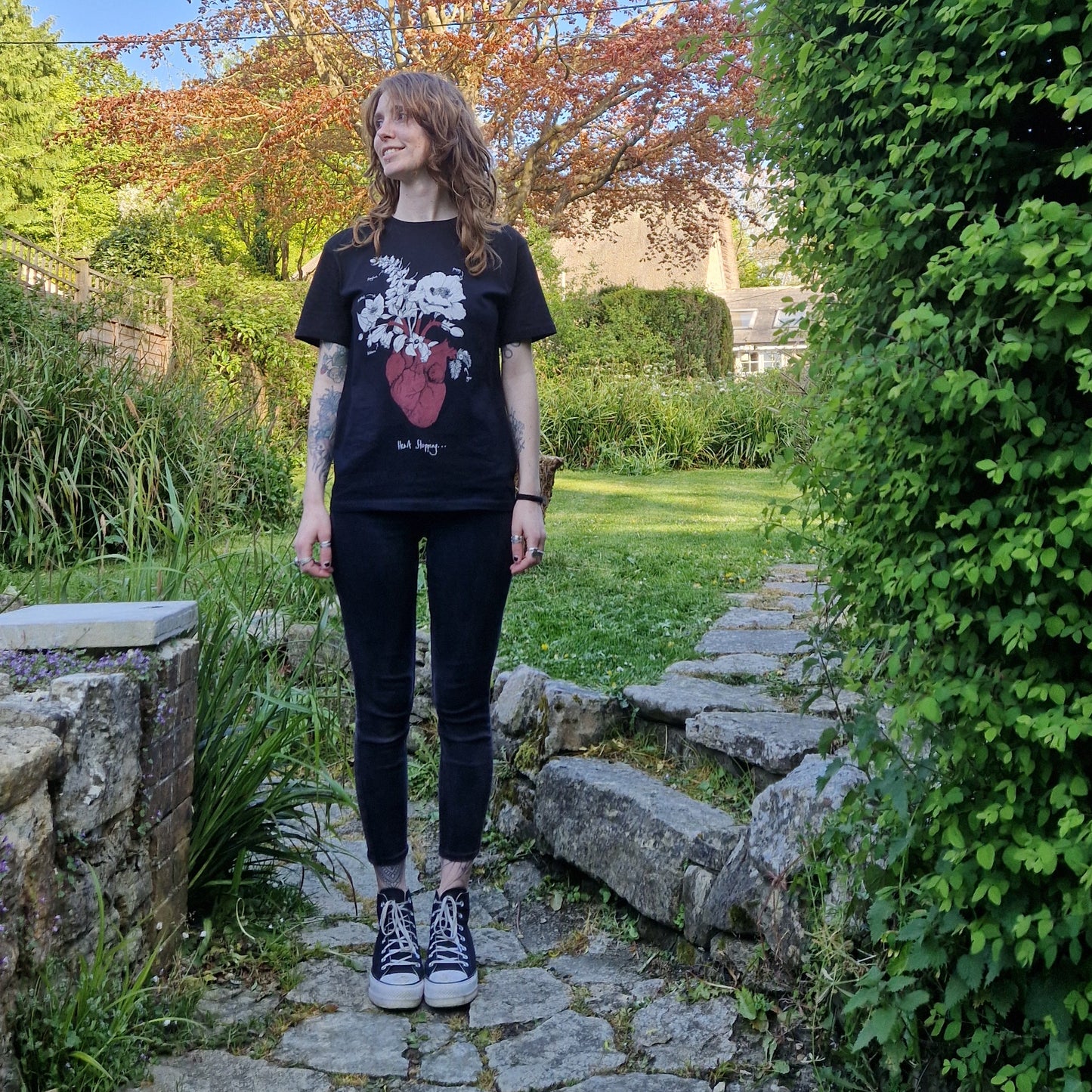 Heartstopping....Anatomical Heart And Poisonous Plants Eco-Friendly T-shirt