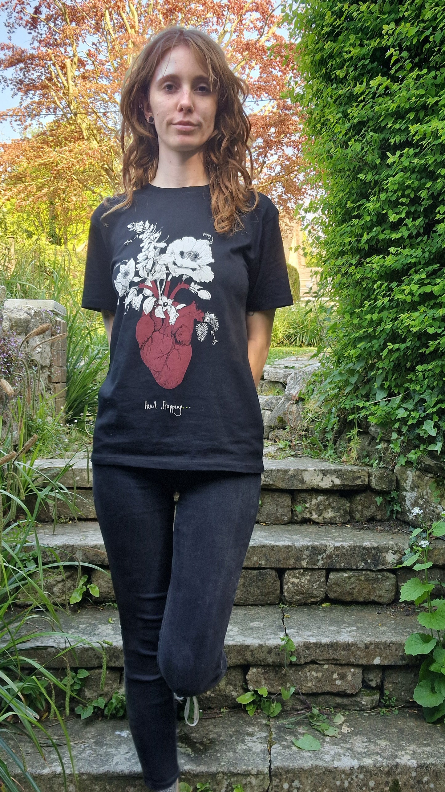 Heartstopping....Anatomical Heart And Poisonous Plants Eco-Friendly T-shirt