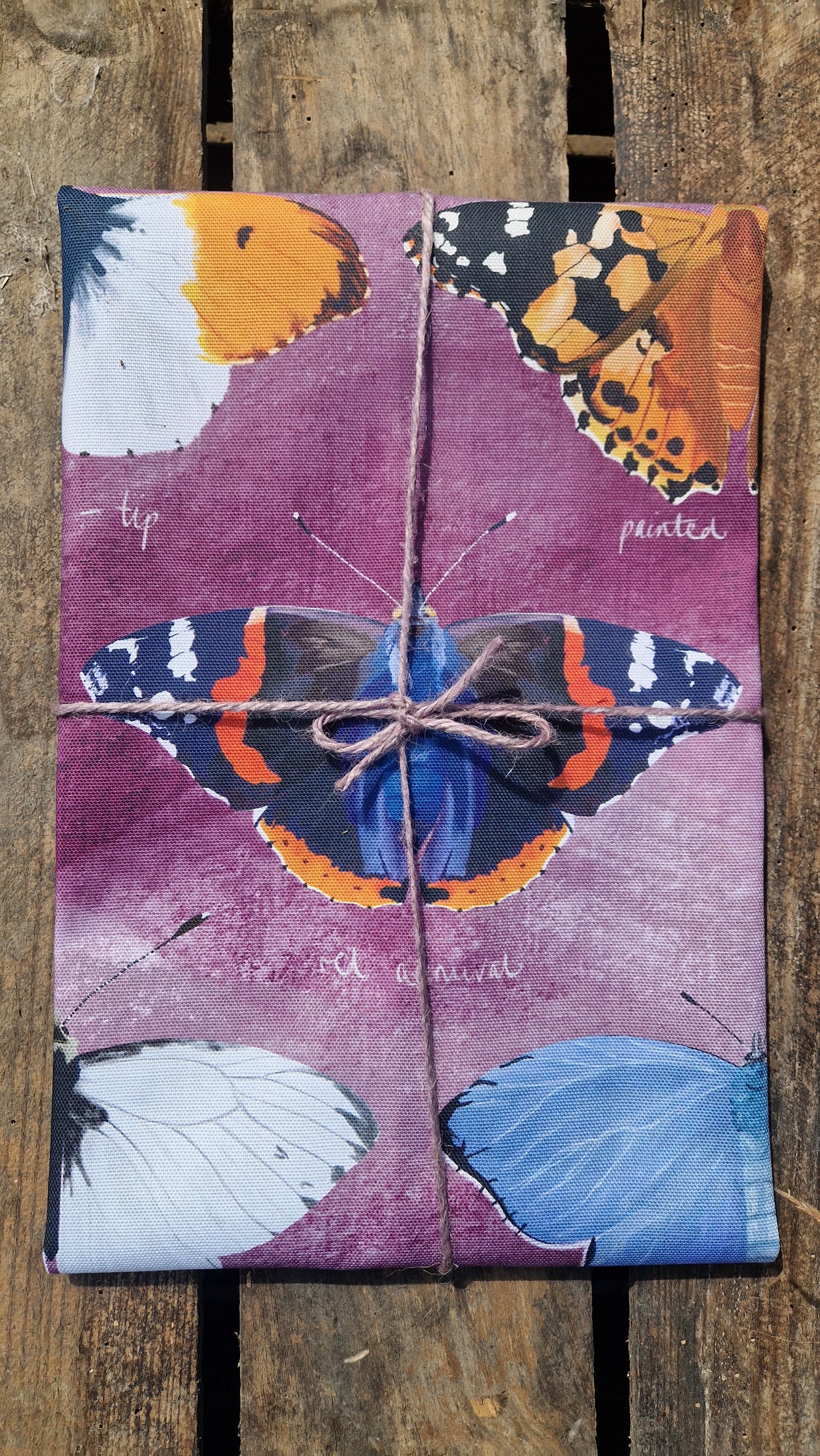 British Butterflies Colourful Cotton Teatowel