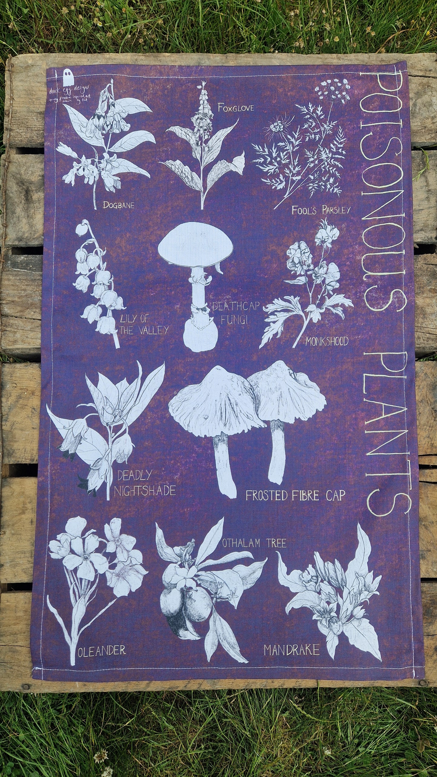 Poison Plants Cotton Tea Towel