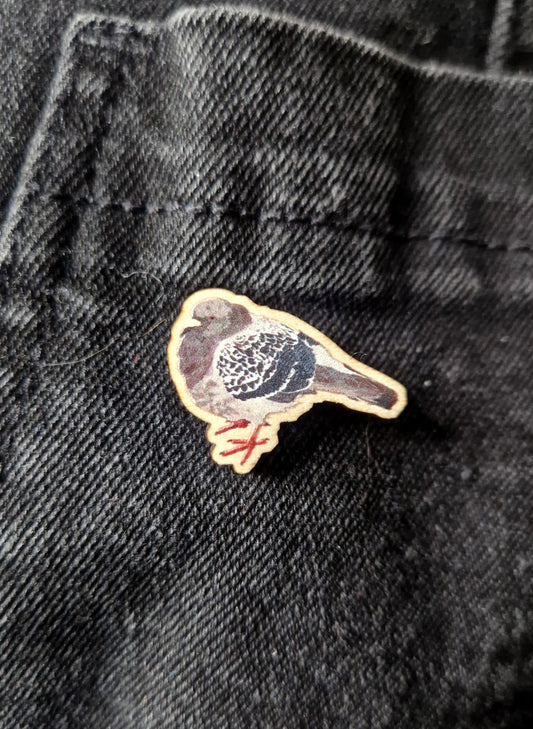 Bert Pigeon Mini Pin