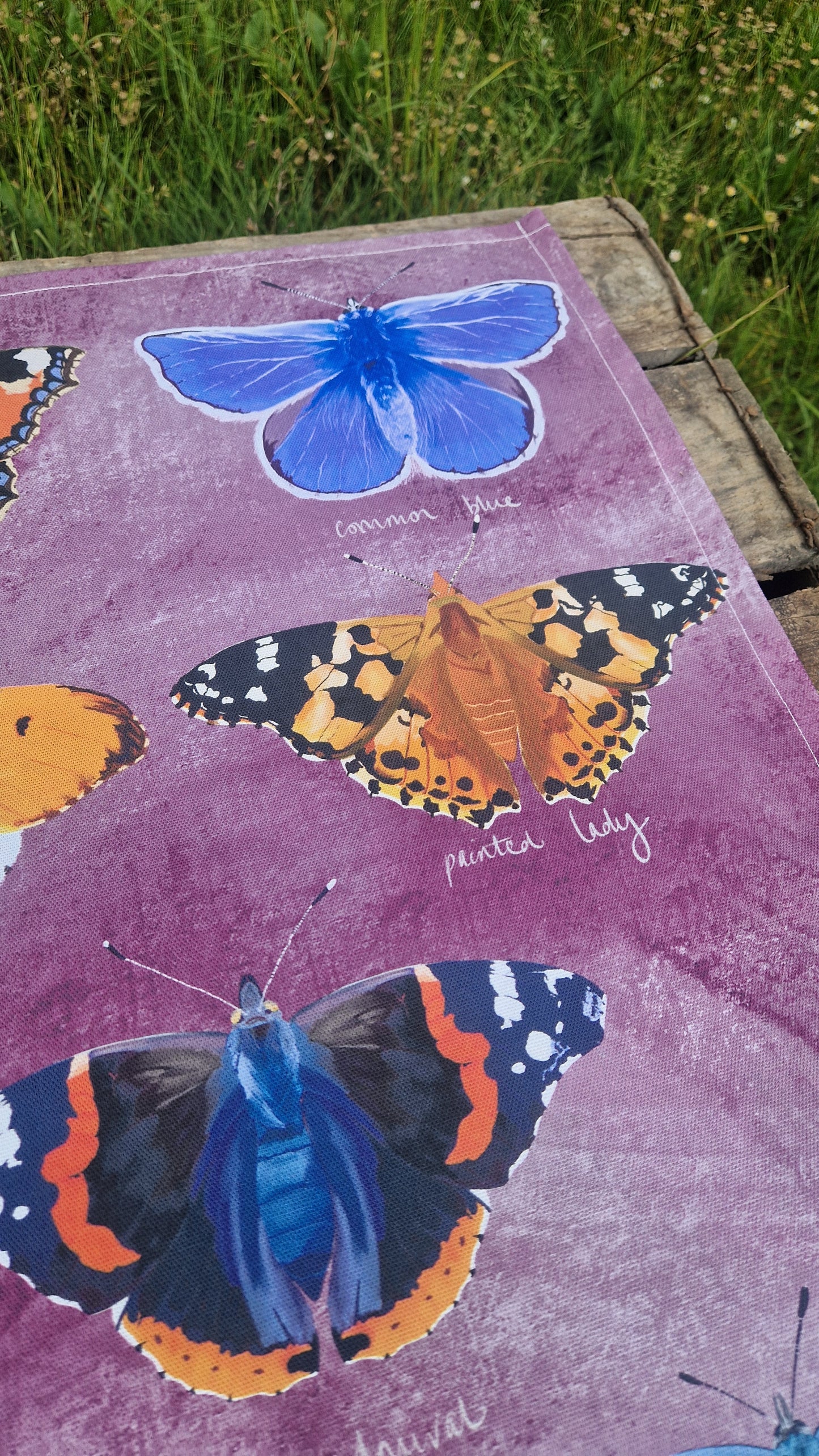 British Butterflies Colourful Cotton Teatowel