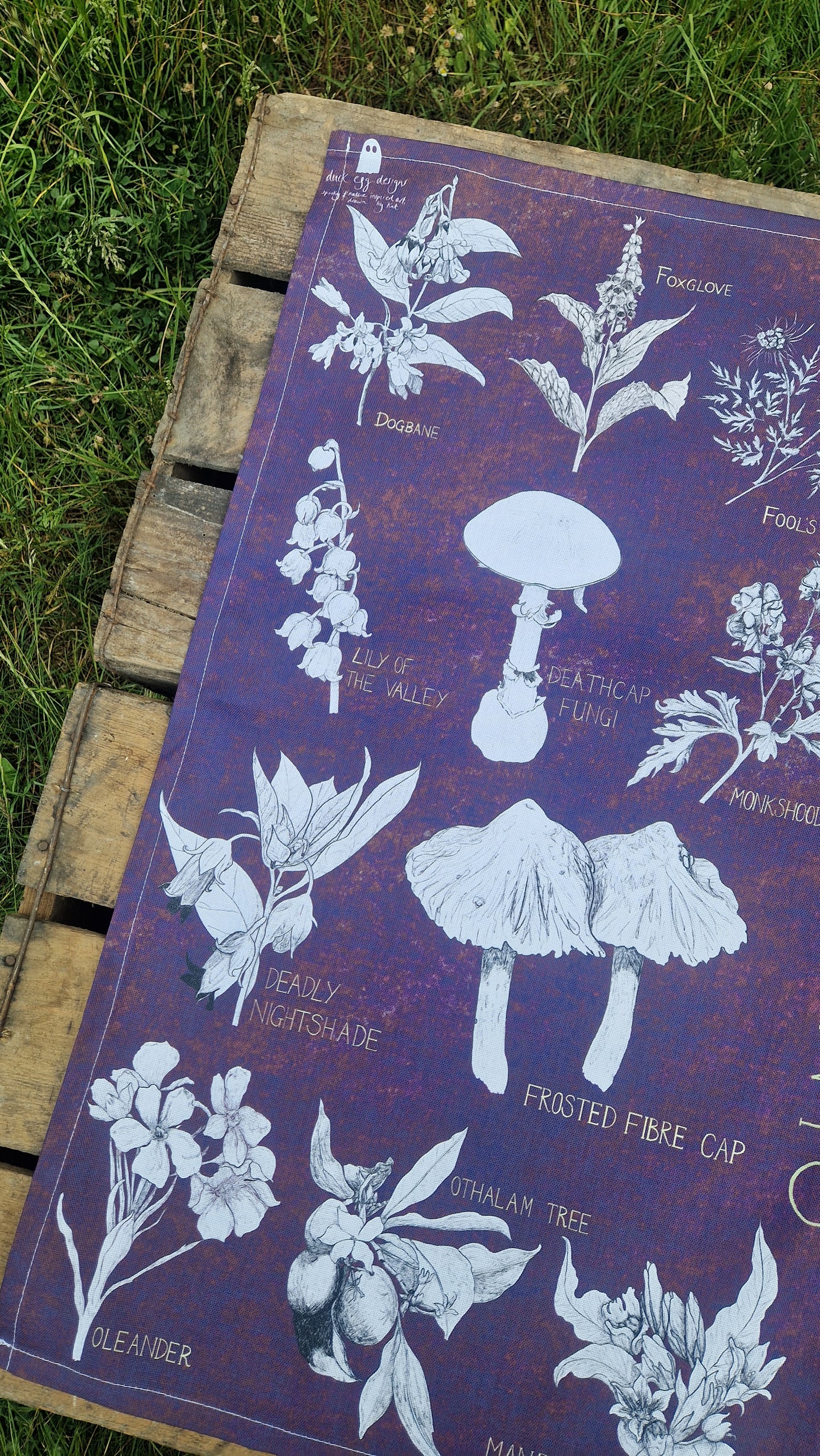 Poison Plants Cotton Tea Towel