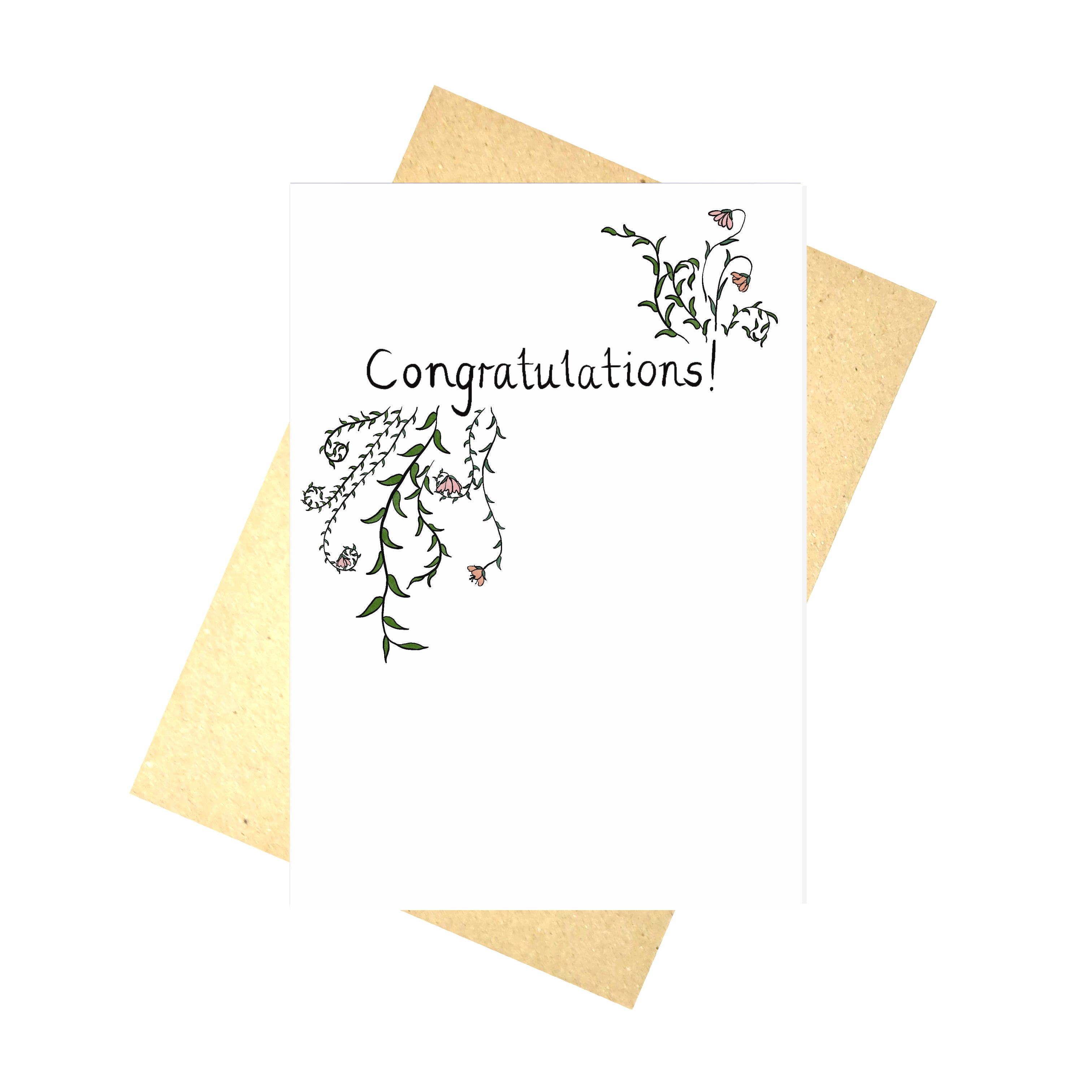 Congratulations Blank Inside Card – Duck Egg Designs